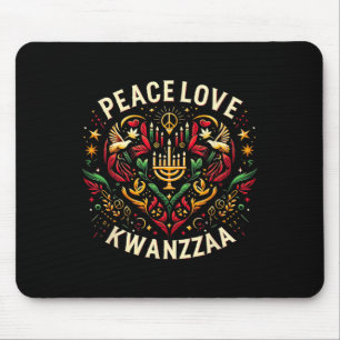 Gelukkige Kwanzaa Vrede met Liefde Kwanzaa Afrikaa Muismat