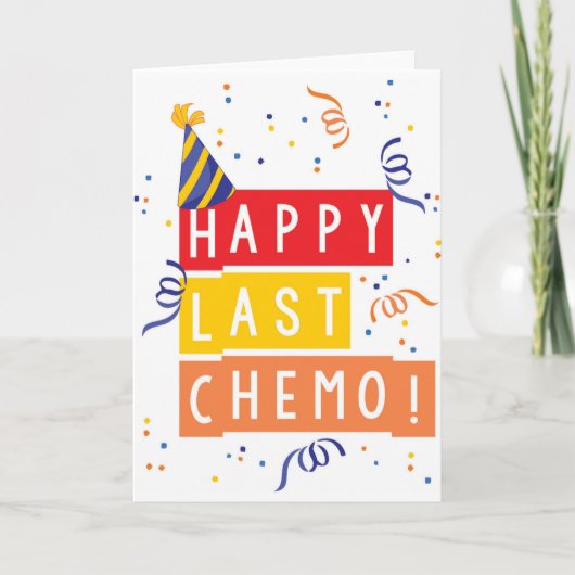 Gelukkige laatste Chemo! Kaart (Voorkant)