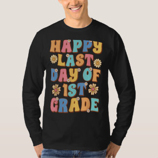Gelukkige laatste dag van de 1e klas Schattige gro T-shirt