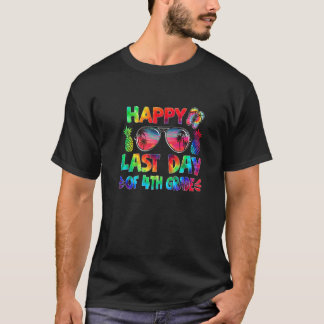 Gelukkige laatste dag van de 4e klas zonnebril Hal T-shirt
