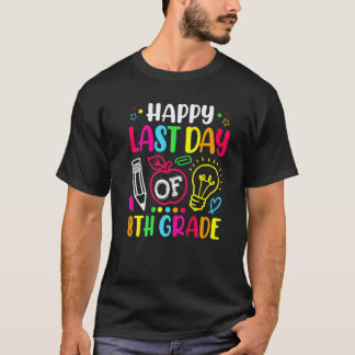 Gelukkige laatste dag van de 8e klas leraar studen t-shirt