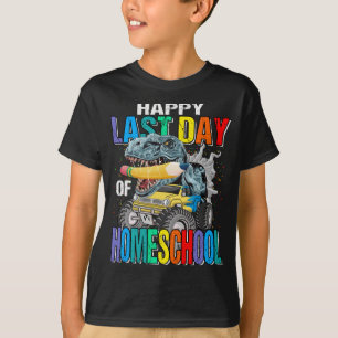 Gelukkige laatste dag van Homeschool Monster Truck T-shirt