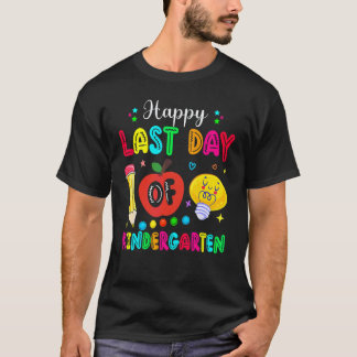 Gelukkige laatste dag van kleuterleidster leerling t-shirt