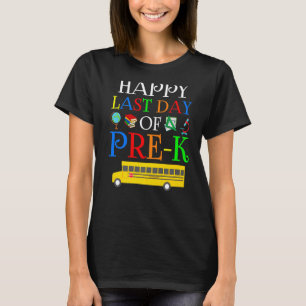 Gelukkige laatste dag van PRE K 2022 leraren stude T-shirt