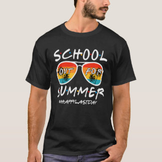 Gelukkige laatste dag van scholen uit voor zomerle t-shirt