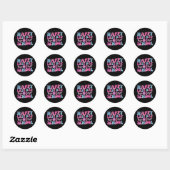 Gelukkige Laatste Dag van School Disco Ball Groovy Ronde Sticker (Vel)