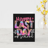 Gelukkige laatste dag van school leraar Afstuderen Kaart (Gele Bloem)
