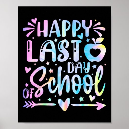 Gelukkige laatste dag van school leraar Afstuderen Poster (Voorkant)