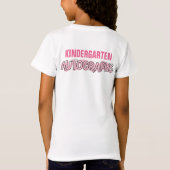 Gelukkige Laatste Dag van School Roze Autograph T-shirt (Achterkant)