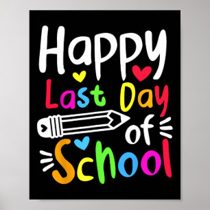 Gelukkige Laatste Dag van Schoolleerlingen Vrouwen Poster