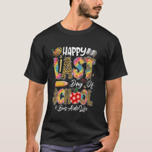 Gelukkige laatste schooldag Busassistent Leven Zon T-shirt