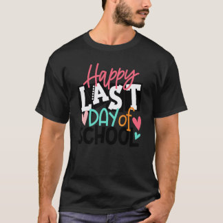 Gelukkige laatste schooldag  leerlingen en leraren t-shirt