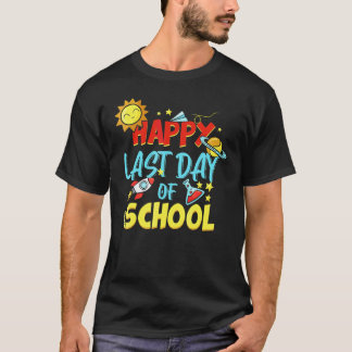 Gelukkige laatste schooldag  Leerlingen en leraren T-shirt