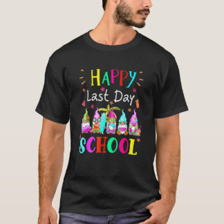 Gelukkige laatste schooldag leraar student afstude t-shirt