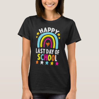 Gelukkige laatste schooldag Leraar Student Afstude T-shirt