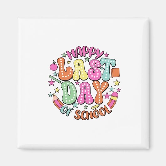 Gelukkige laatste schooldag magneet (Voorkant)