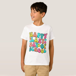 Gelukkige laatste schooldag t-shirt