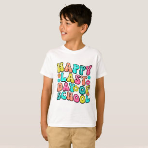 Gelukkige laatste schooldag t-shirt