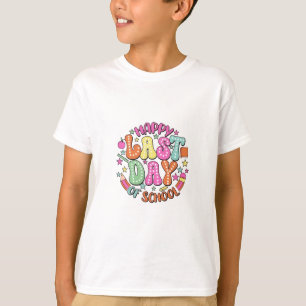 Gelukkige laatste schooldag t-shirt