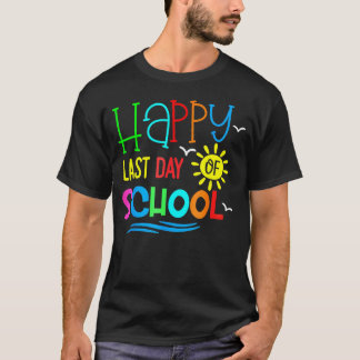 Gelukkige laatste schooldag voor leraar leerling 2 t-shirt