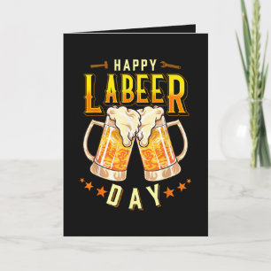 Gelukkige Labeer Dag Funny Labor Day Feestdagen Kaart