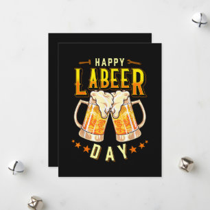 Gelukkige Labeer Dag Funny Labor Day Feestdagenkaart