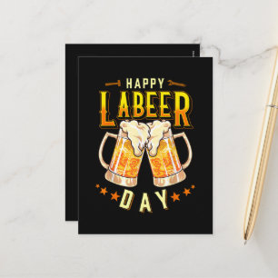 Gelukkige Labeer Dag Funny Labor Day Feestdagenkaart