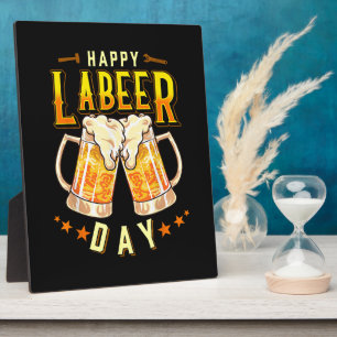 Gelukkige Labeer Dag Funny Labor Day Fotoplaat