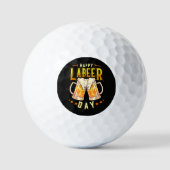 Gelukkige Labeer Dag Funny Labor Day Golfballen (Voorkant)