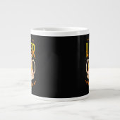 Gelukkige Labeer Dag Funny Labor Day Grote Koffiekop (Voorkant)
