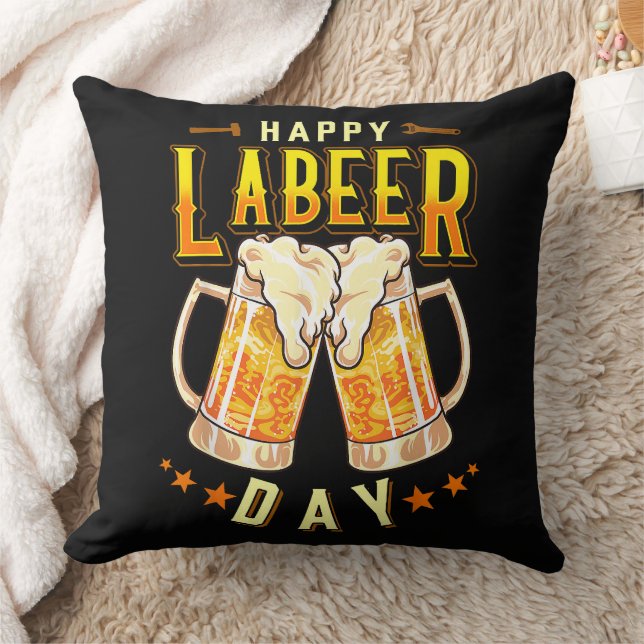 Gelukkige Labeer Dag Funny Labor Day Kussen (Deken)