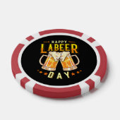 Gelukkige Labeer Dag Funny Labor Day Poker Chips (Enkel)