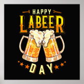 Gelukkige Labeer Dag Funny Labor Day Poster (Voorkant)
