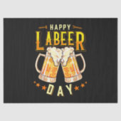 Gelukkige Labeer Dag Funny Labor Day Tissuepapier (Voorkant)