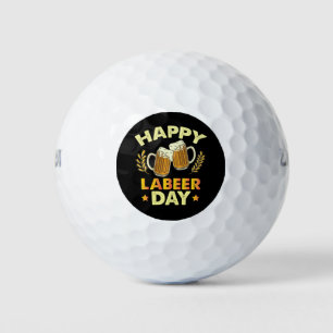 Gelukkige Labeer Dag Sarcastisch Bierfeest Dag van Golfballen