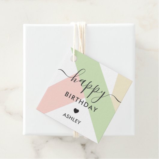 Gelukkige Labels van de Verjaardagscadeau, Labels, (In situ)