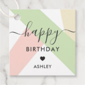 Gelukkige Labels van de Verjaardagscadeau, Labels, (Voorkant)