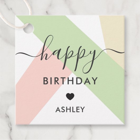 Gelukkige Labels van de Verjaardagscadeau, Labels, (Voorkant)