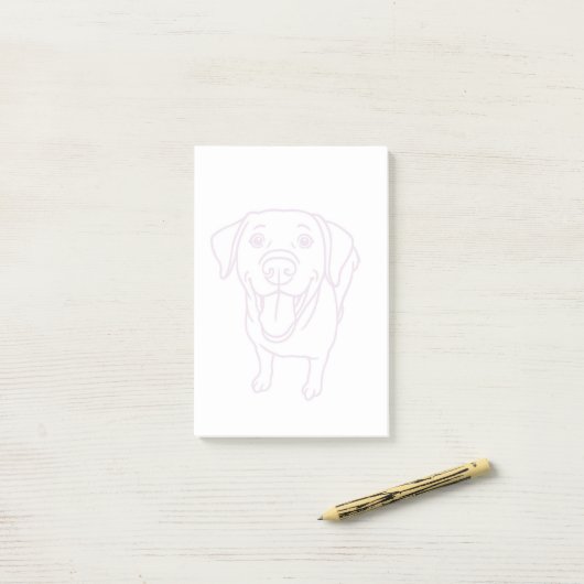 Gelukkige labrador hond post-it® notes (Op bureau)