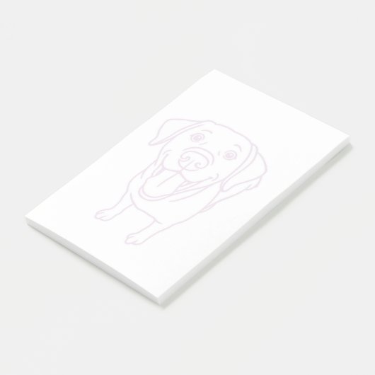 Gelukkige labrador hond post-it® notes (Schuin)