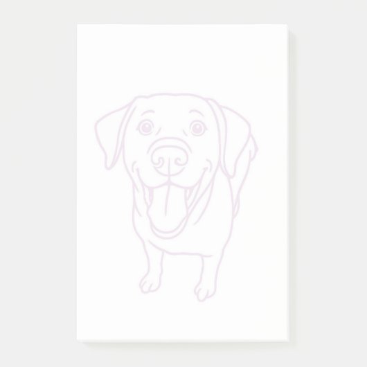 Gelukkige labrador hond post-it® notes (Voorkant)