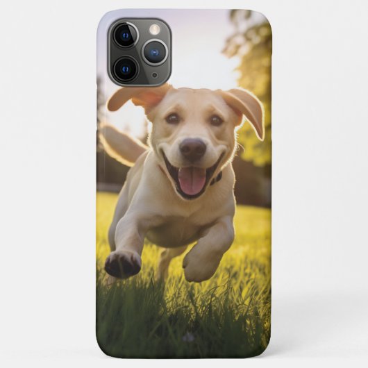 Gelukkige Labrador Puppy Running Case-Mate iPhone Case (Achterkant)