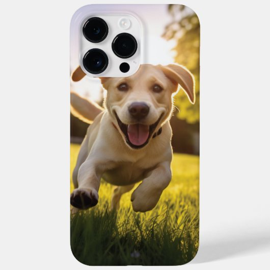 Gelukkige Labrador Puppy Running Case-Mate iPhone Case (Achterkant)
