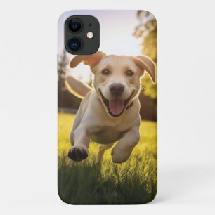 Gelukkige Labrador Puppy Running Case-Mate iPhone Case
