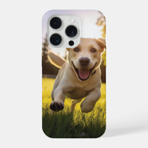 Gelukkige Labrador Puppy Running iPhone 15 Pro Case