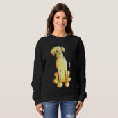 Gelukkige Labrador Retriever 57 Trui (Voorkant volledig)