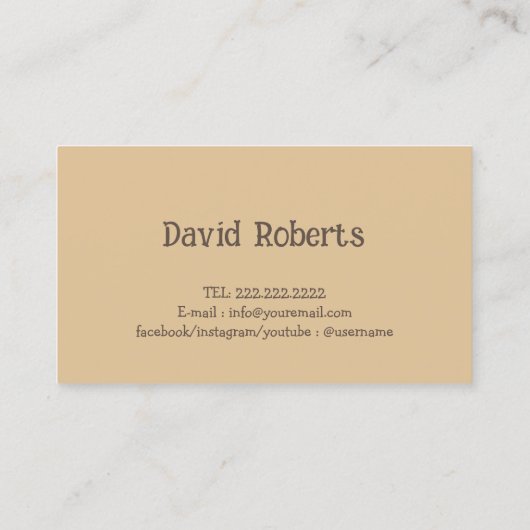 Gelukkige Labrador Retriever Professionele Hondent Visitekaartje (Achterkant)