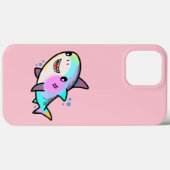 Gelukkige lachende baby haai met bubbels. Case-Mate iPhone case (Achterkant (horizontaal))