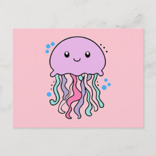 Gelukkige lachende baby kwal met bubbels. briefkaart