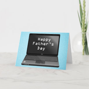 Gelukkige Laptop van Dads van de Dag van Vaders Kaart